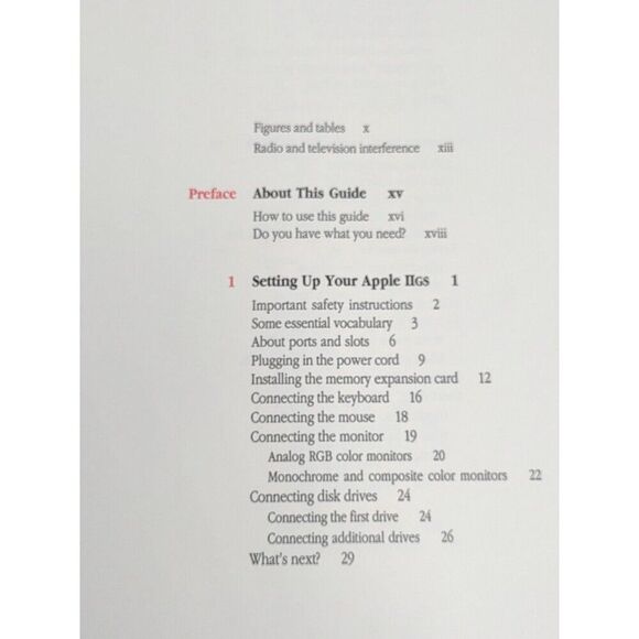 Apple II GS Owner's Guide (1988) 030-1502-A - Picture 5 of 16